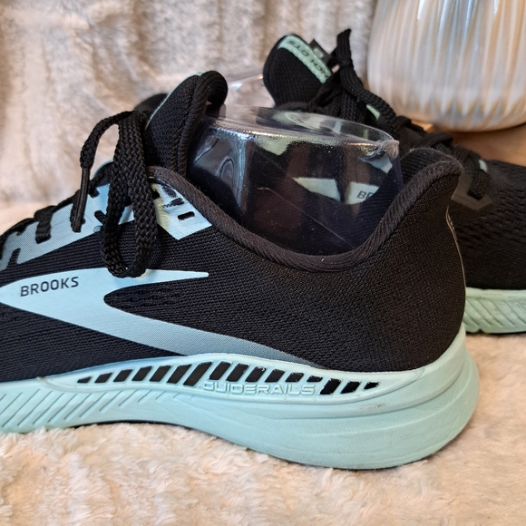 Brooks Launch GTS 8 Black Blue Running Shoes Sneaker Women’s Size 8.5 - Picture 11 of 16